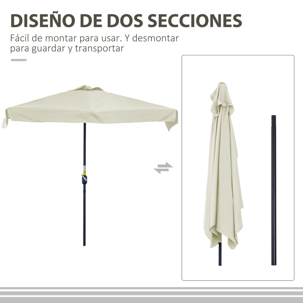 Sombrilla-de-pared-Chicago-Outsunny-apertura-con-manivela-crema-249x230x130-cm-