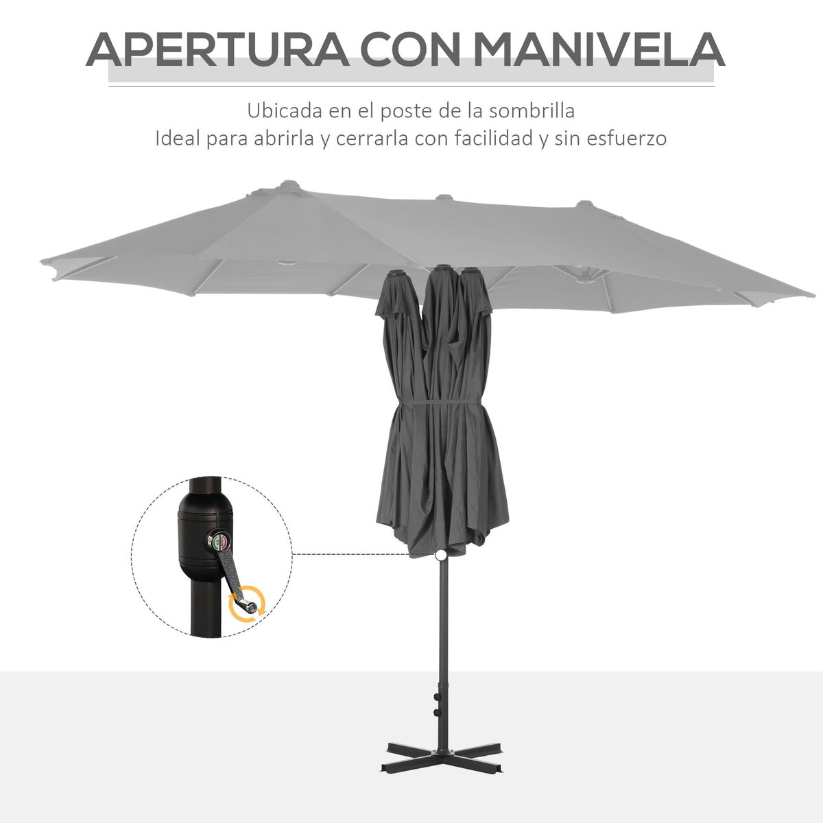Sombrilla-doble-Oslo-Outsunny-apertura-con-manivela-gris-238x455x265-cm-