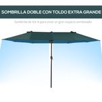 Sombrilla-doble-Oslo-Outsunny-apertura-con-manivela-238x455x265-cm-