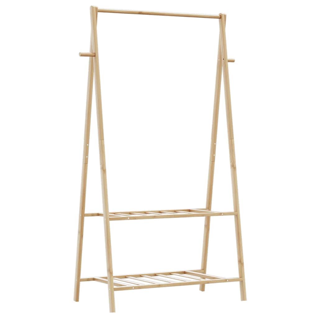 Perchero-Glaciar-plegable-2-estantes-natural-1505x96x455-cm-lateral