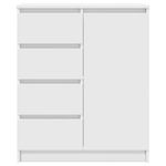 Aparador-Rizo-puerta---4-cajones-blanco-84x71x35-cm-frontal