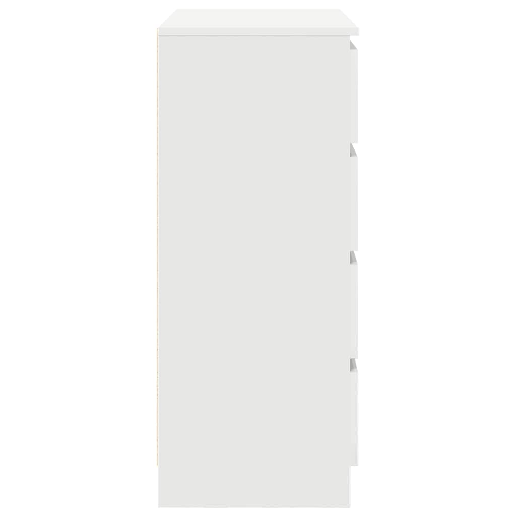 Aparador-Rizo-puerta---4-cajones-blanco-84x71x35-cm-perfil