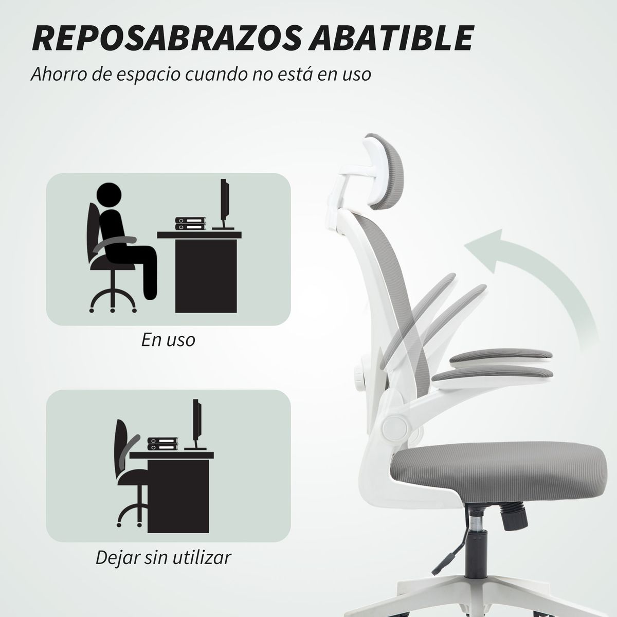 Silla-de-oficina-Maya-Homcom-transpirable---reposacabezas-gris-115-125x58x63-cm-