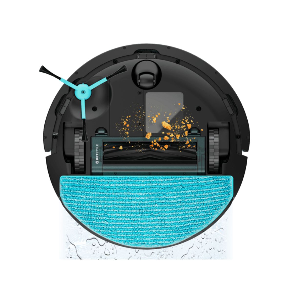 Robot-aspirador-Cecotec-Conga-8490-Ultimate-Ultra-Power-7000Pa---base-de-carga-negro-cepillos