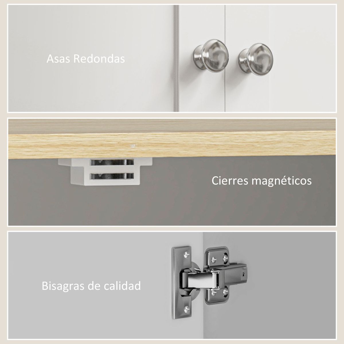Alacena-Alma-Homcom-4-puertas---6-compartimentos-blanco-183x60x30-cm-detalle