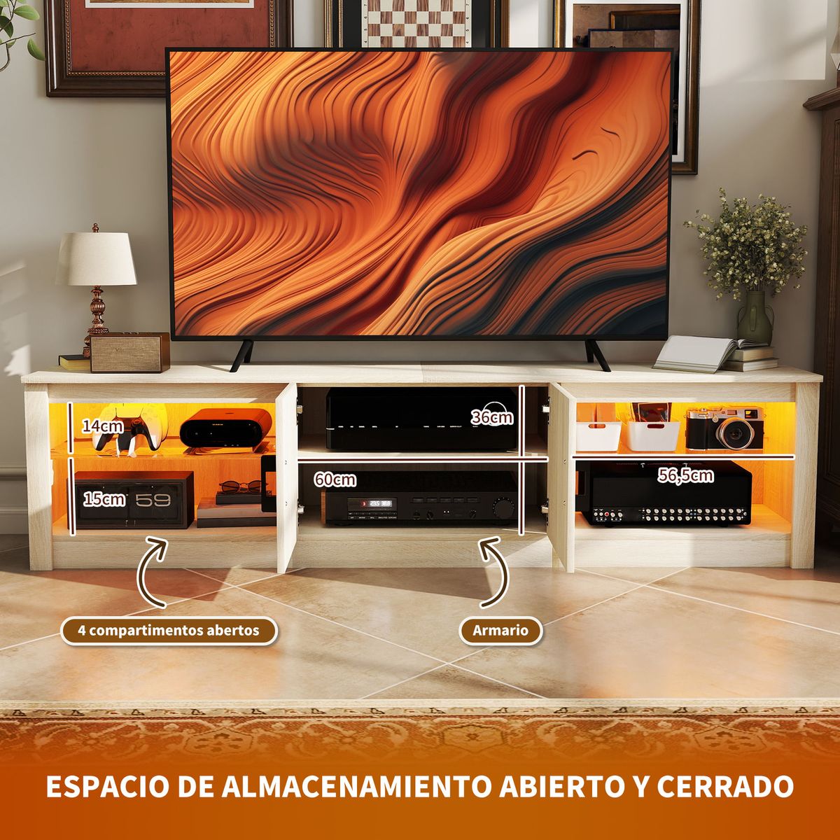 Mueble-de-TV-Viena-Homcom-armario---4-compartimentos-natural-45x180x35-cm