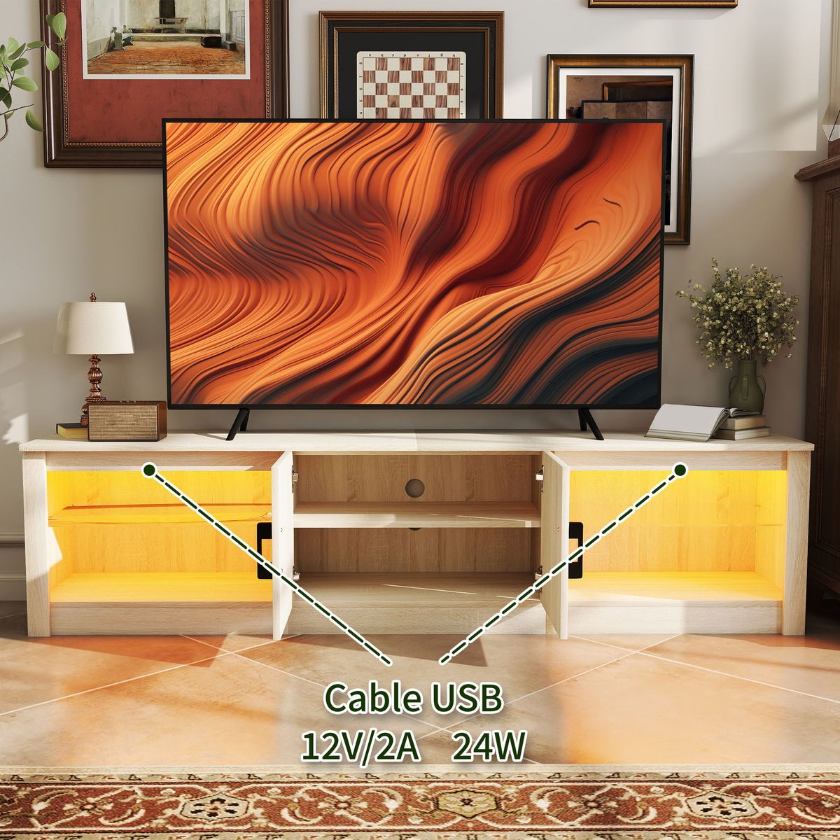Mueble-de-TV-Viena-Homcom-armario---4-compartimentos-natural-45x180x35-cm
