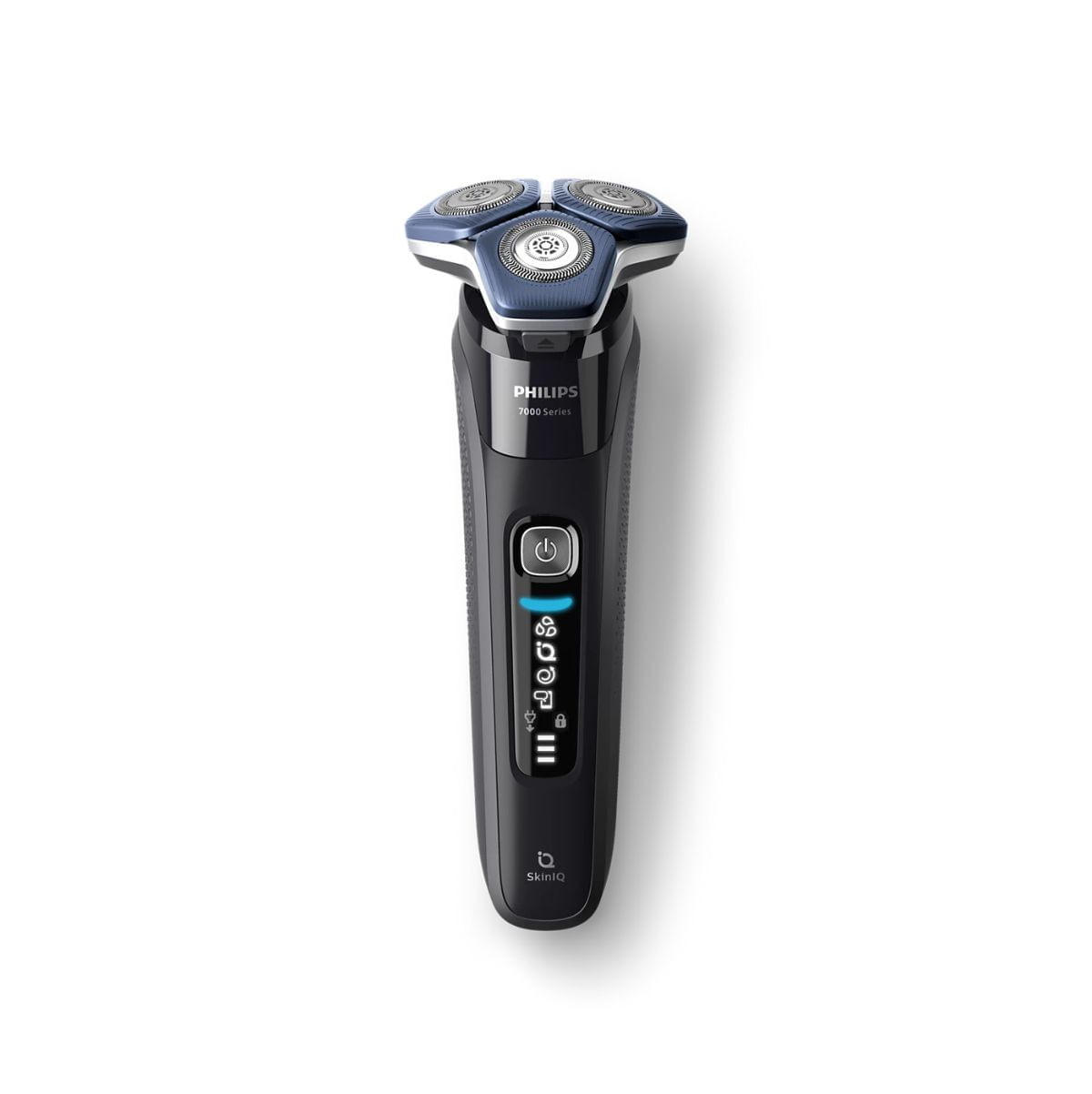 Afeitadora-Philips-Shaver-Series-7000-SkinIQ-cuchillas-SteelPrecision-negro-fondo-blanco