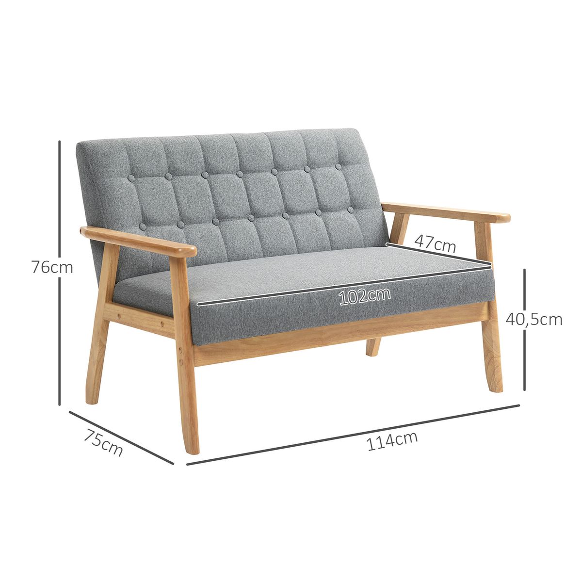 Sofa-Crisalida-Homcom-2-plazas-gris-claro-76x114x75-cm-medidas