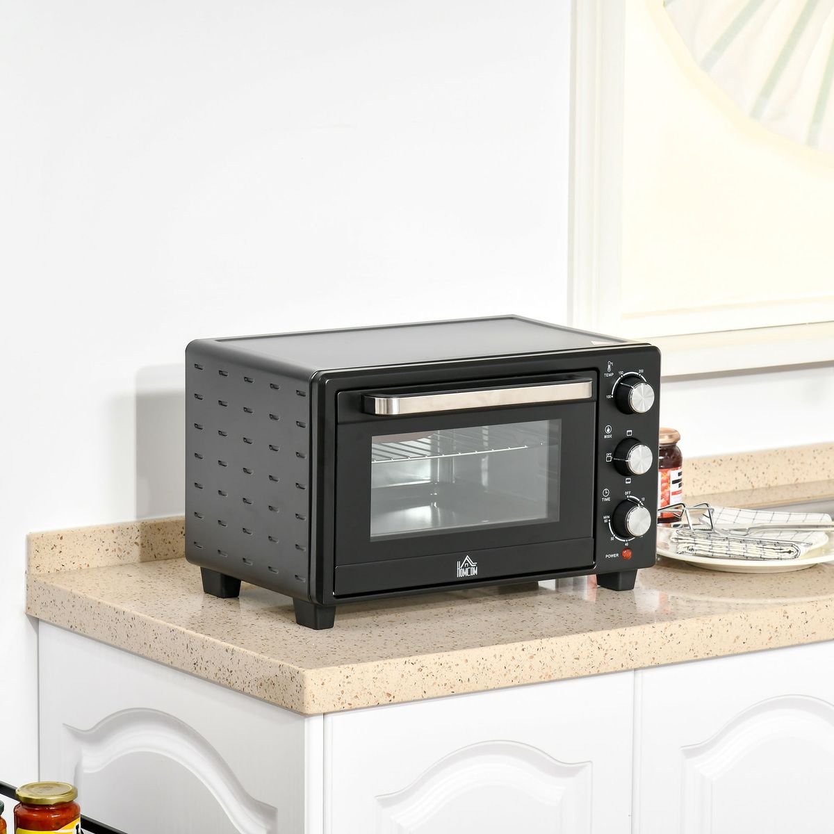 Horno-de-sobremesa-Alec-Homcom-1400W-21L-3-modos---temporizador-negro-46-cm
