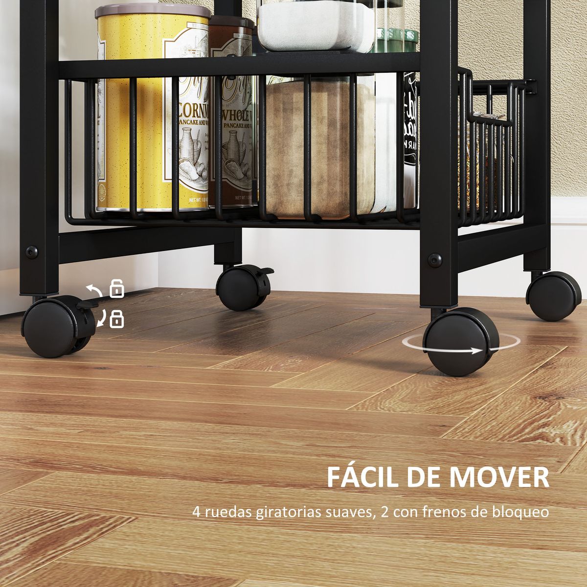 Carrito-auxiliar-Banana-Homcom-3-cestas---ruedas-negro-69x495x31-cm-