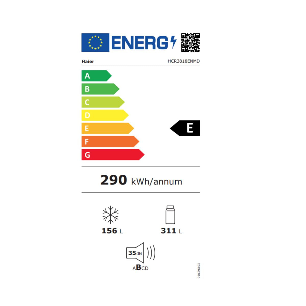 Frigorifico-americano-Haier-HCR3818ENMD-No-Frost-467L-E-inox-etiqueta