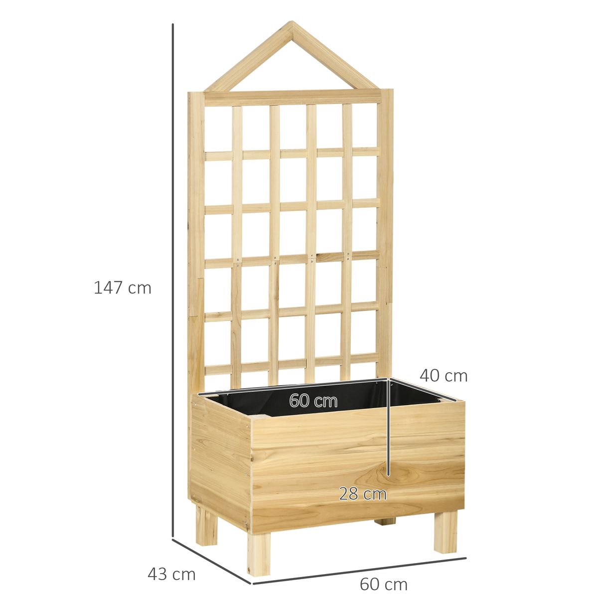 Jardinera-Pekin-Outsunny-macetero---enrejado-natural-147x60x43-cm-