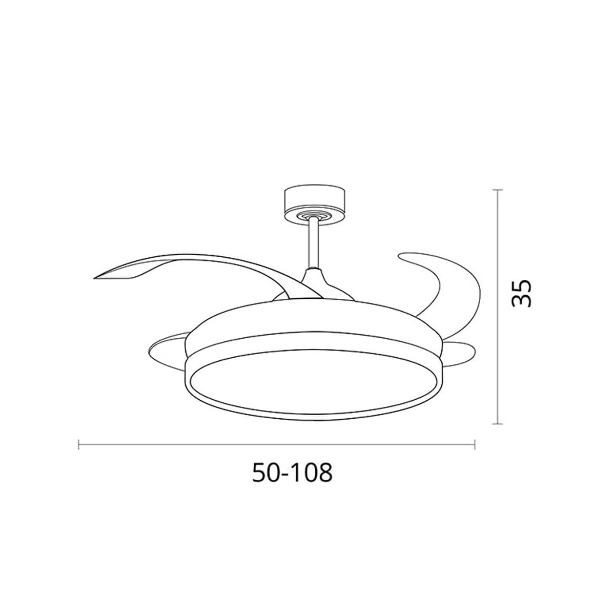 Ventilador-de-techo-Kigali-Bel-Air-72W-aspas-retractiles-mando-a-distancia-blanco-marron-Ø108-cm-medidas