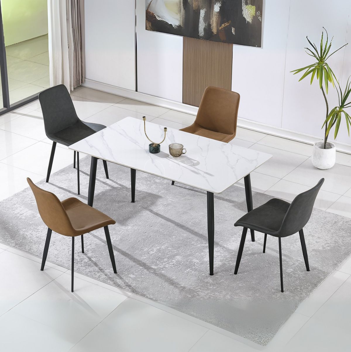Mesa-de-comedor-Berna-diseño-ceramic-blanco-75x140x80-cm-ambientada-mesa