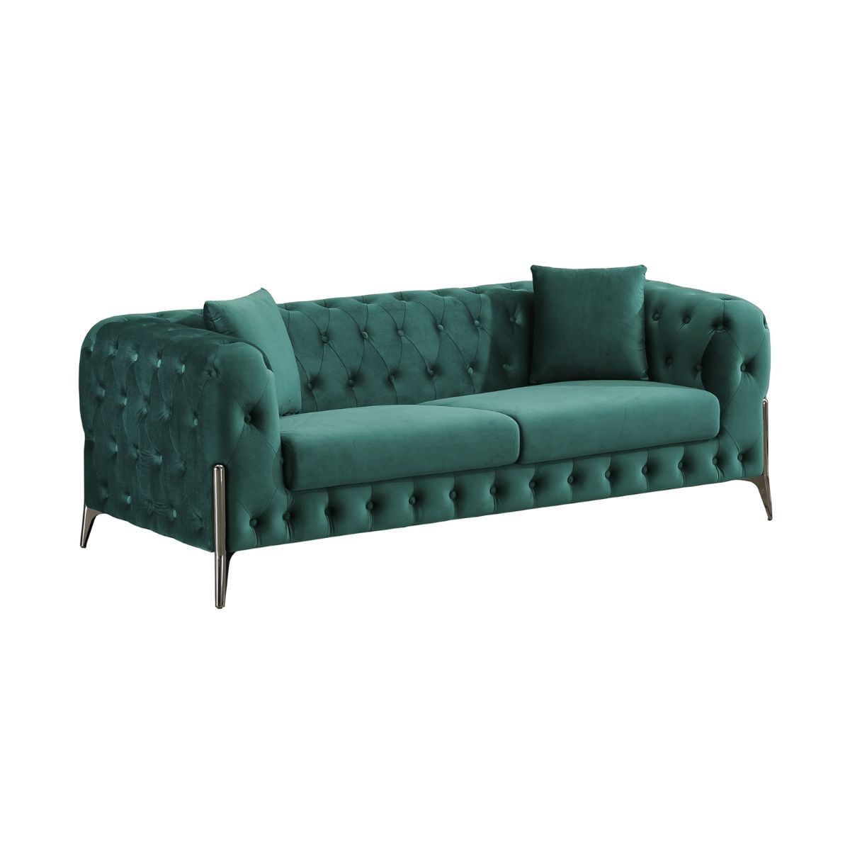 Sofa-chester-Cindy-3-plazas---2-cojines-verde-72x202x85-cm-fondo-blanco-lateral