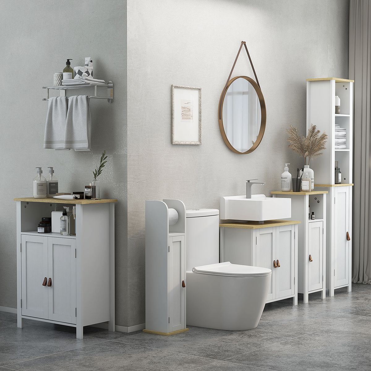 Mueble-de-baño-Rojal-Kleankin-2-puertas-blanco-natural-60x60x30-cm-ambientada