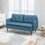 Sofa-Nevada-Homcom-2-plazas-con-cojines-azul-oscuro-80x139x68-cm