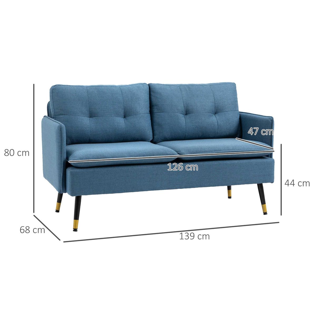 Sofa-Nevada-Homcom-2-plazas-con-cojines-azul-oscuro-80x139x68-cm