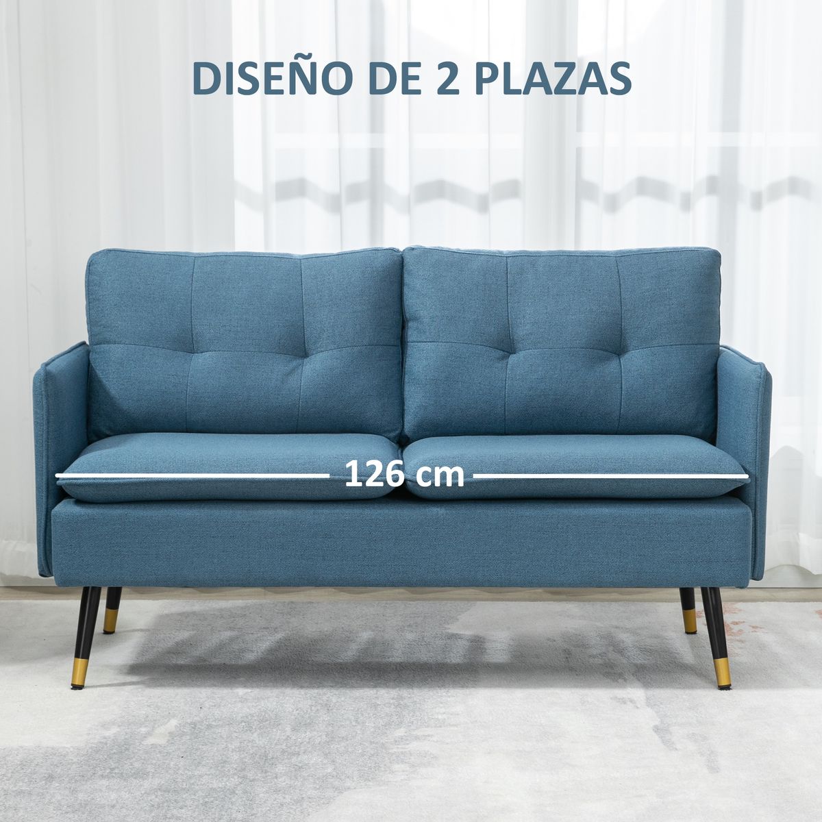 Sofa-Nevada-Homcom-2-plazas-con-cojines-azul-oscuro-80x139x68-cm