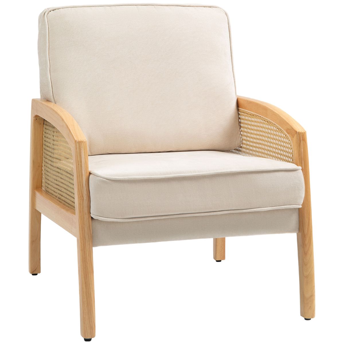 Butaca-Romera-Homcom-cojines-extraibles-beige-88x67x75-cm-lateral