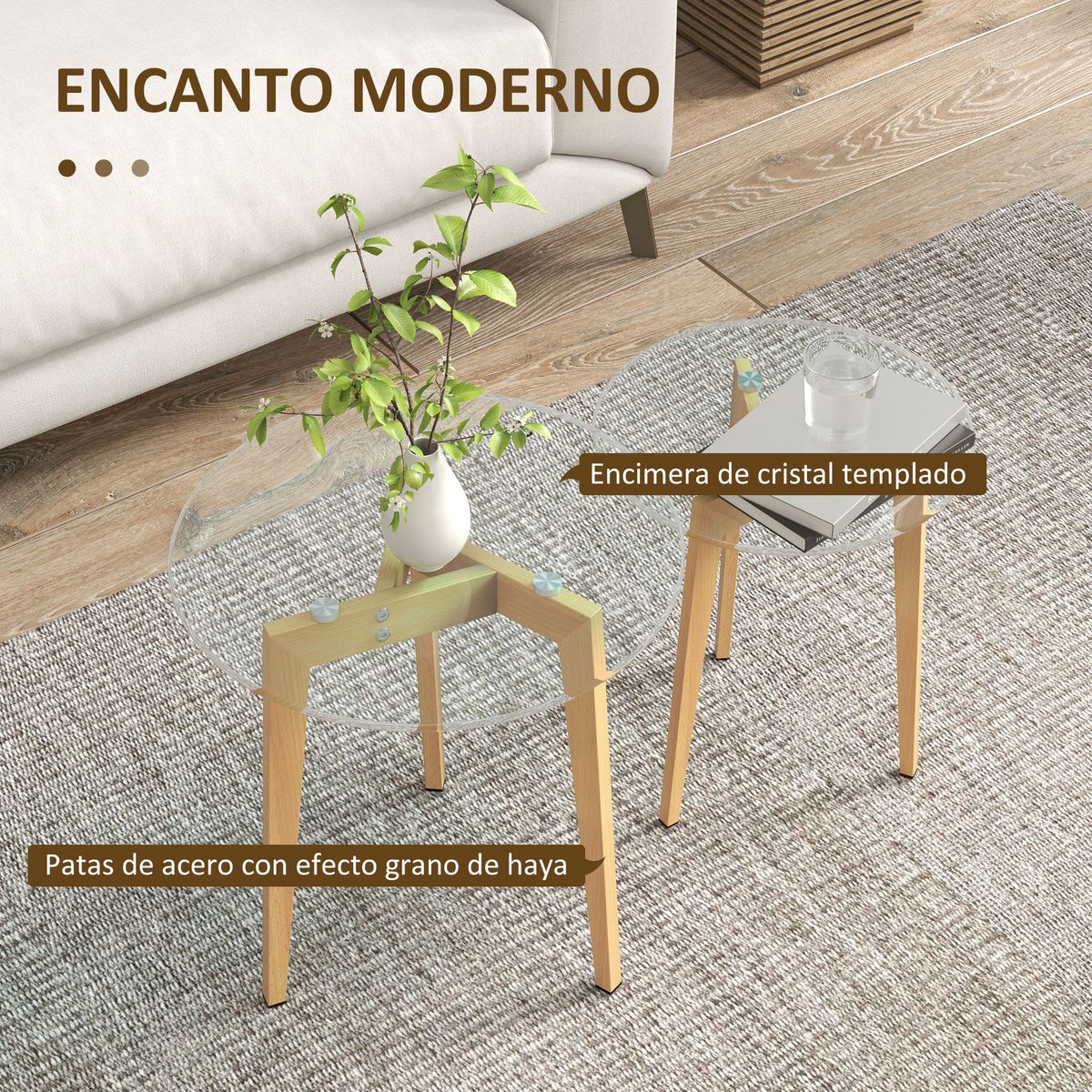 Set-de-2-mesas-Primavera-auxiliares-Homcom-diseño-fijo-natural-