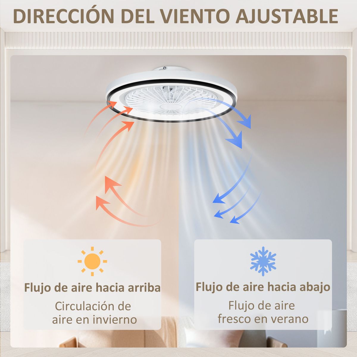 Ventilador-de-techo-Queens-Homcom-luz-LED-RGB---6-velocidades-blanco-negro-Ø48-cm-