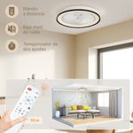 Ventilador-de-techo-Queens-Homcom-luz-LED-RGB---6-velocidades-blanco-negro-Ø48-cm-
