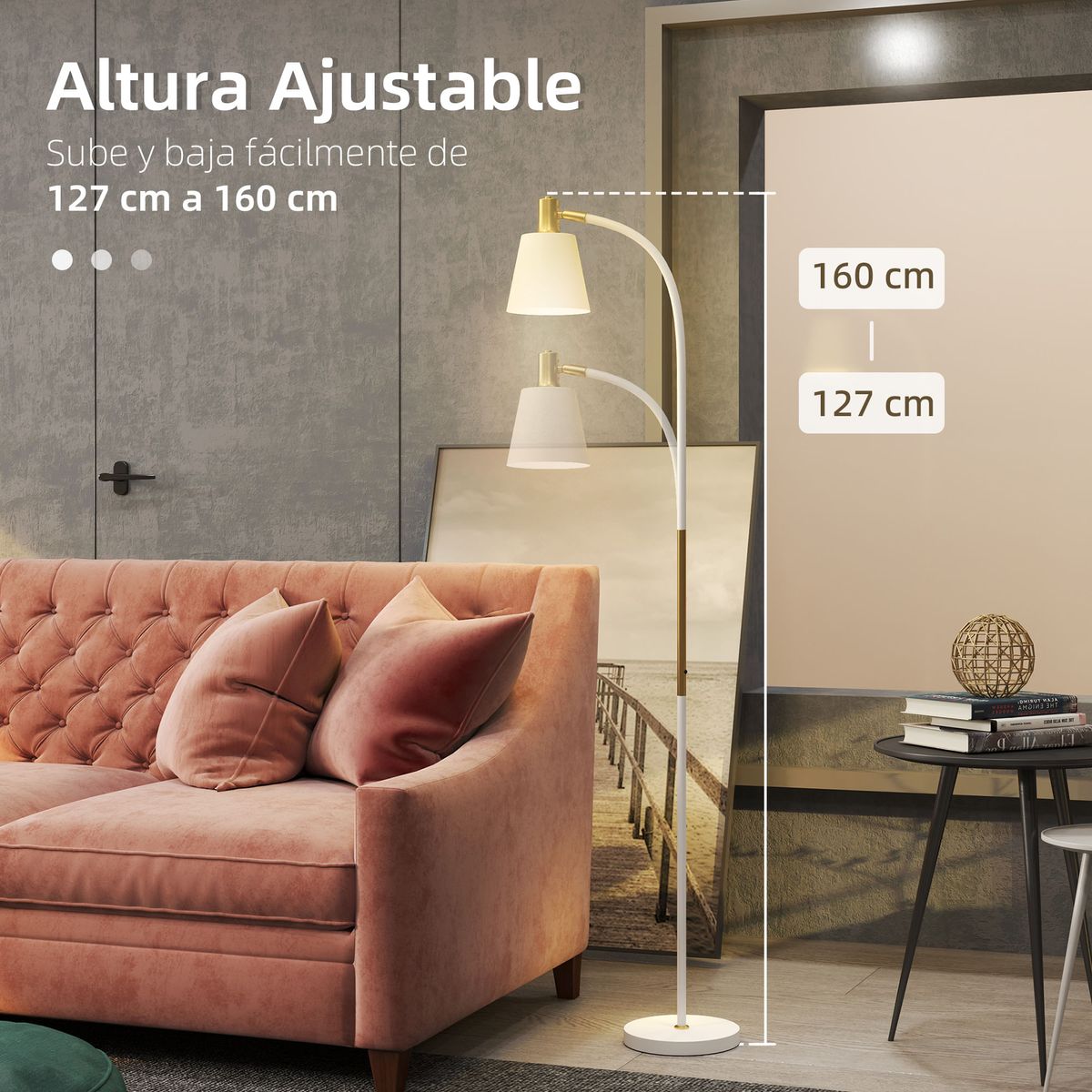 Lampara-de-pie-Bronx-Homcom-angulo---altura-ajustable-blanco-dorado-127-160x49x21-cm-