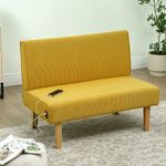 Sofa-Iris-Homcom-2-plazas---2-puertos-USB-amarillo-85x110x60-cm-ambientada