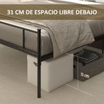 Estructura-de-cama-Celine-Homcom-negro-106x158x211-cm
