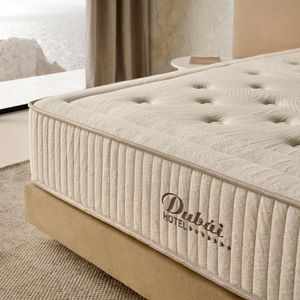 Colchón viscoelástico artesanal Dubai 7 estrellas núcleo espuma HR blanco 30 cm