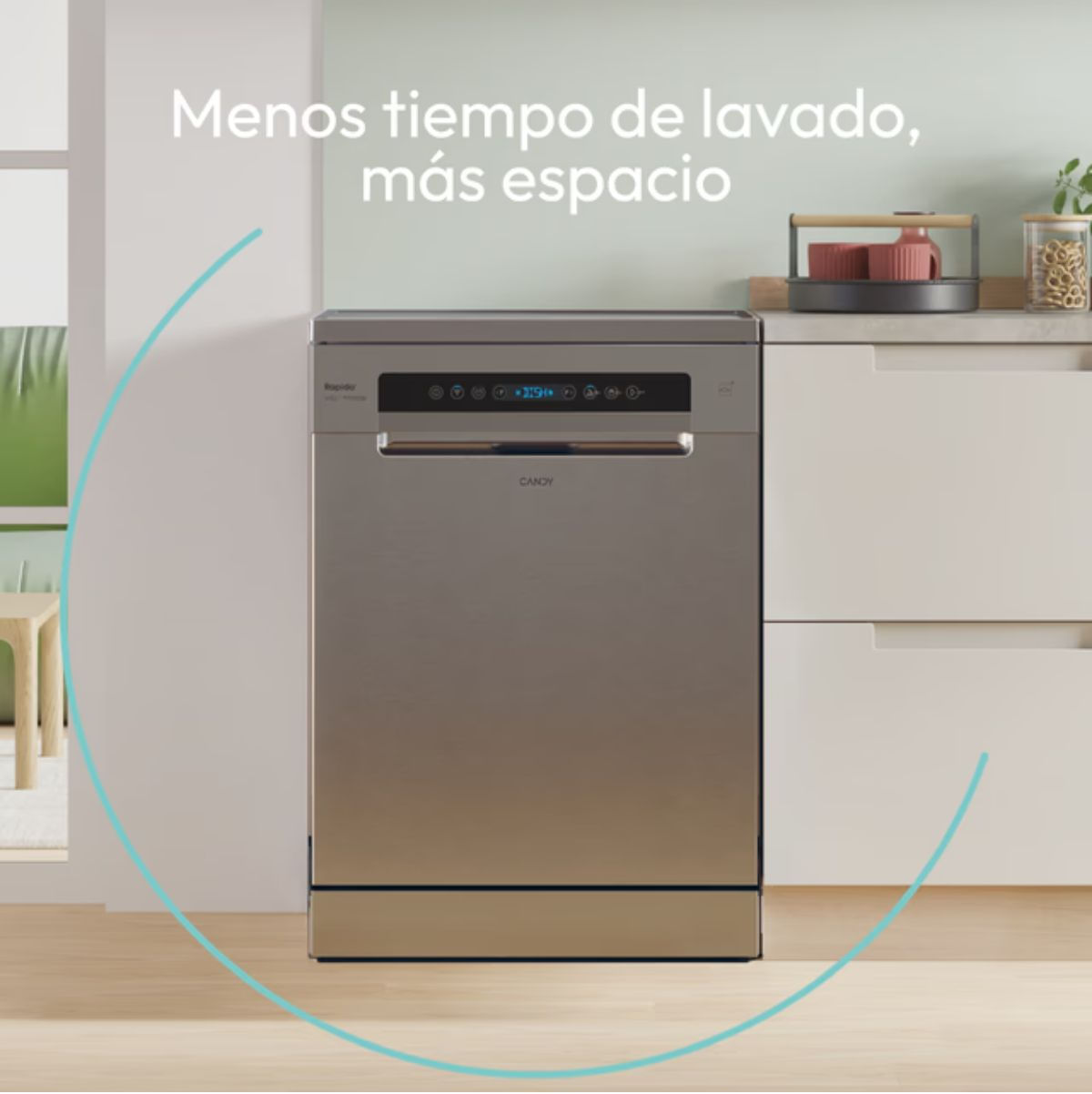 Lavavajillas-Candy-CF4C0F1S-14-servicios-8-programas-C-inox-60-cm