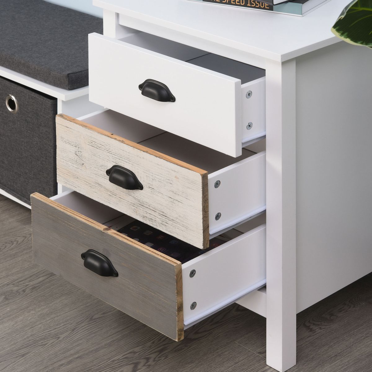 Mesita-de-noche-Luna-Homcom-3-cajones-blanco-65x50x38-cm-
