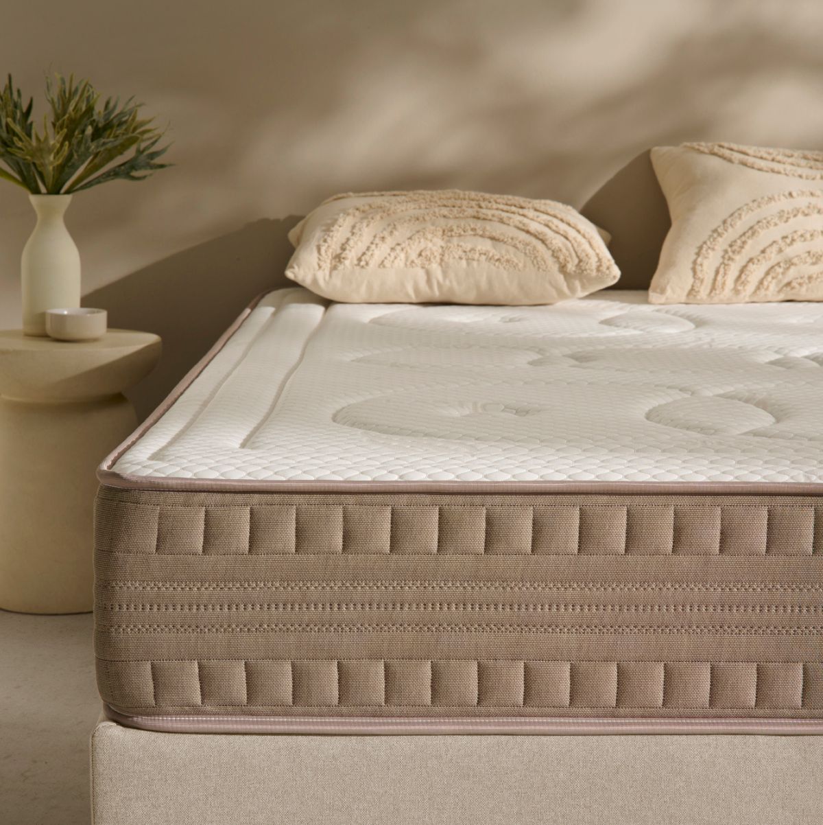 Colchon-viscoelastico-Luxury-Core-nucleo-espuma-HR-beige-30-cm-detalle