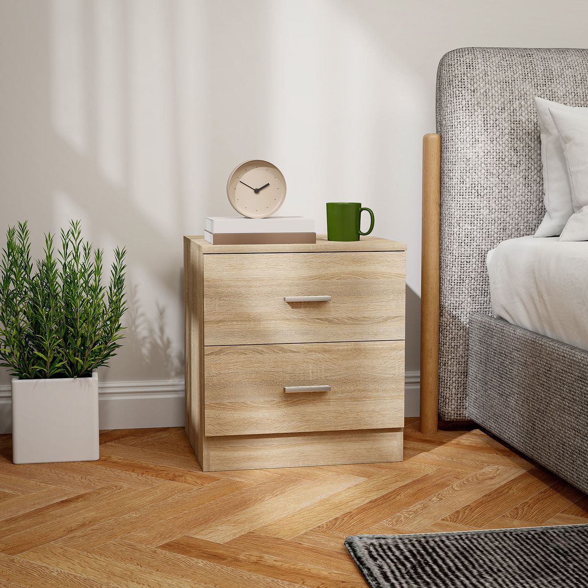 Mesita-de-noche-Arena-Homcom-2-cajones-natural-49x45x395-cm-