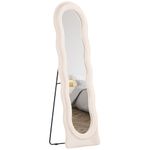 Espejo-de-pie-Matisse-Homcom-asimetrico-crema-160x50-cm-
