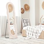 Espejo-de-pie-Matisse-Homcom-asimetrico-crema-160x50-cm-