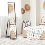 Espejo-de-pie-Lima-Homcom-con-soporte-blanco-gris-157x37-cm-