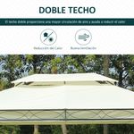 Cenador-Grecia-Outsunny-techo-doble---cortinas-crema-280x400x300-cm-