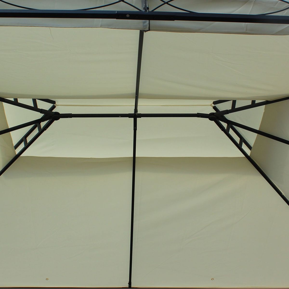 Cenador-Grecia-Outsunny-techo-doble---cortinas-crema-280x400x300-cm-