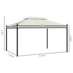 Cenador-Grecia-Outsunny-techo-doble---cortinas-crema-280x400x300-cm-