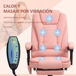 Silla-de-oficina-Lady-Vinsetto-7-puntos-de-masaje---reposapies---mando-rosa-111-121x67x67-cm
