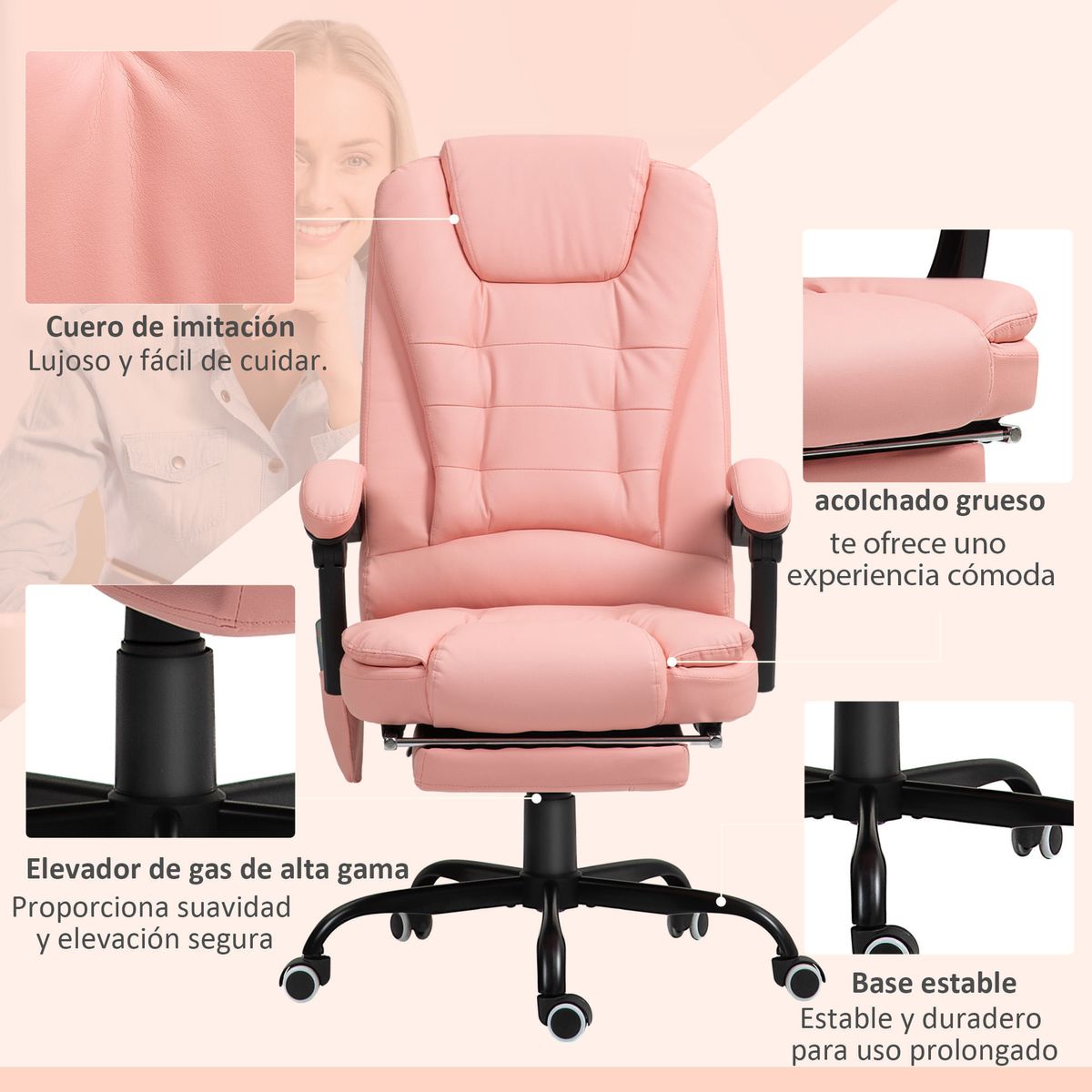 Silla-de-oficina-Lady-Vinsetto-7-puntos-de-masaje---reposapies---mando-rosa-111-121x67x67-cm