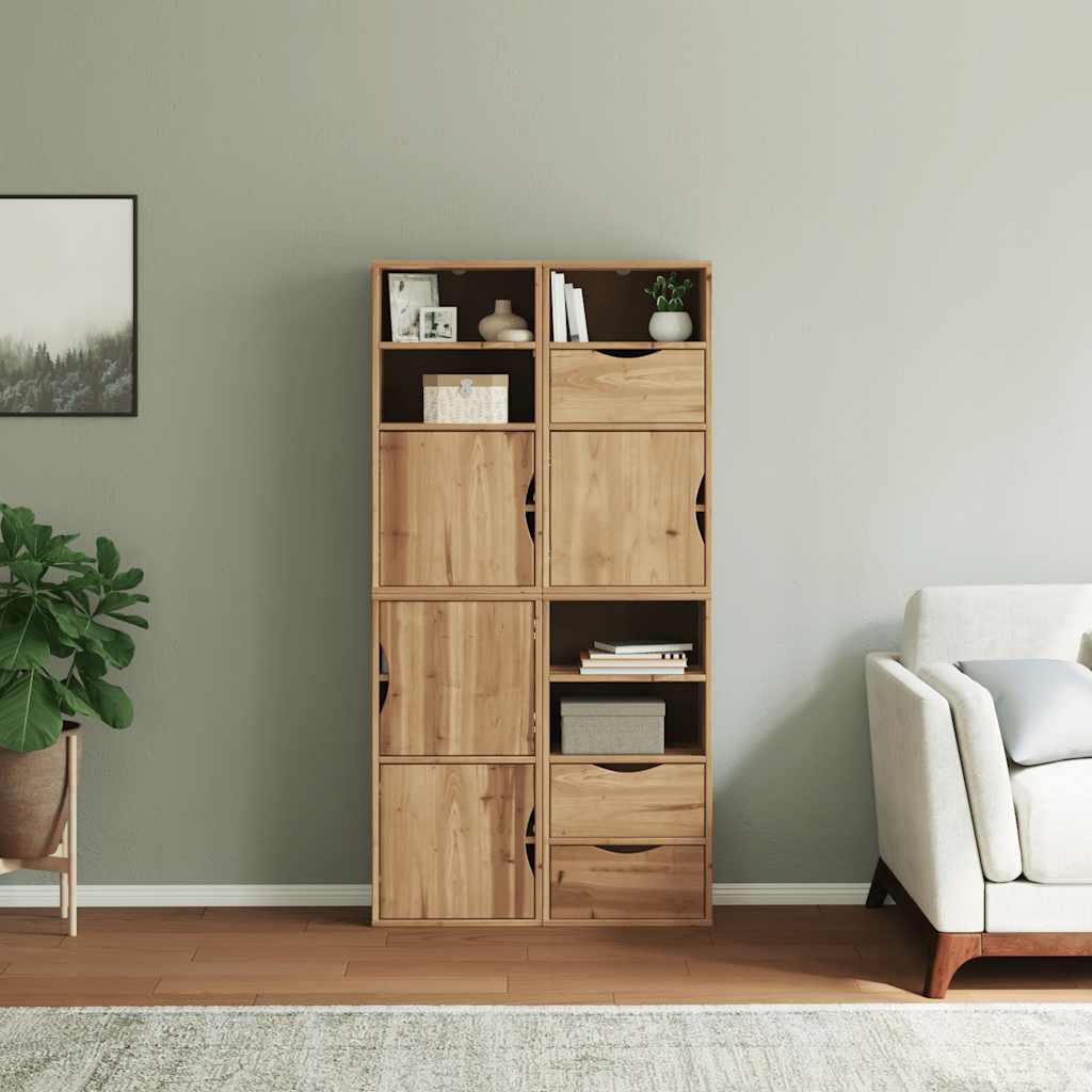 Estanteria-modular-Canela-4-armarios---estantes---3-cajones-natural-79x40x24-cm-ambientada-frontal