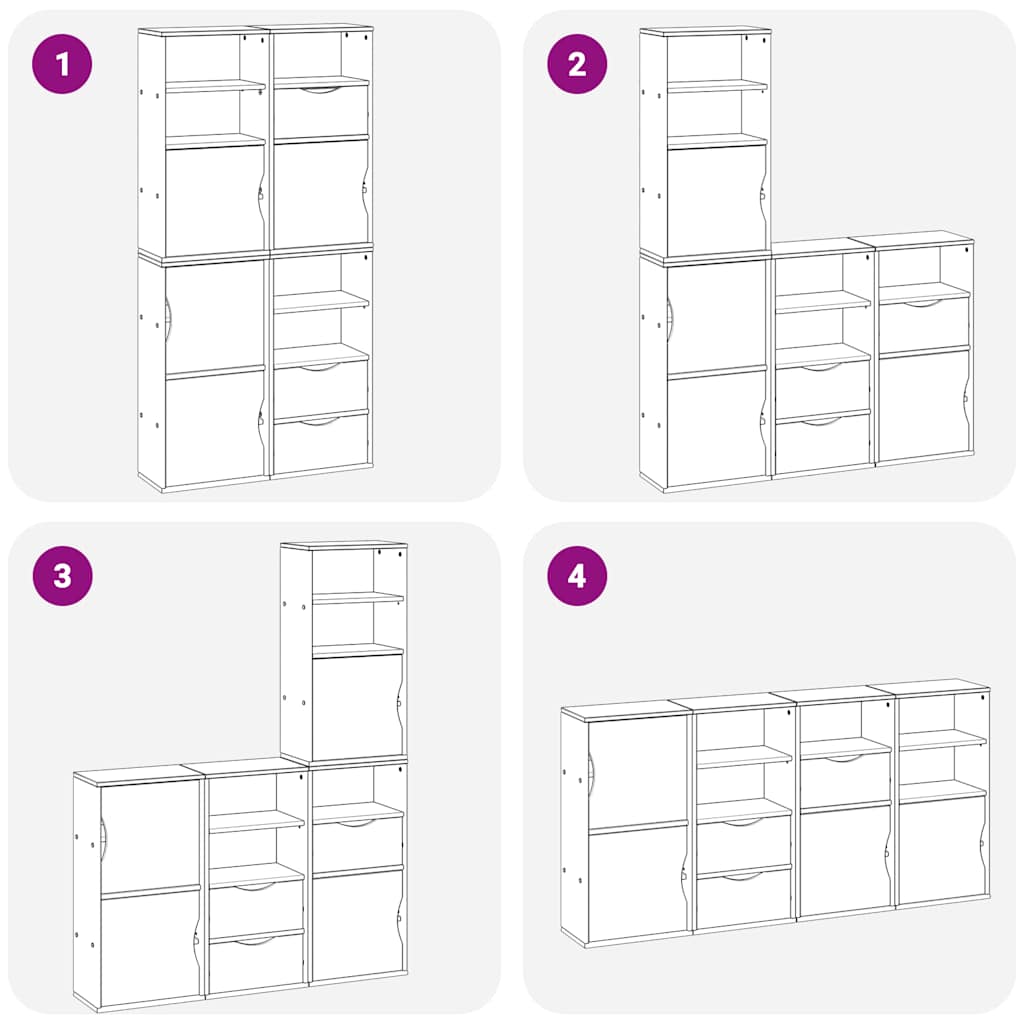Estanteria-modular-Canela-4-armarios---estantes---3-cajones-natural-79x40x24-cm-posibilidades