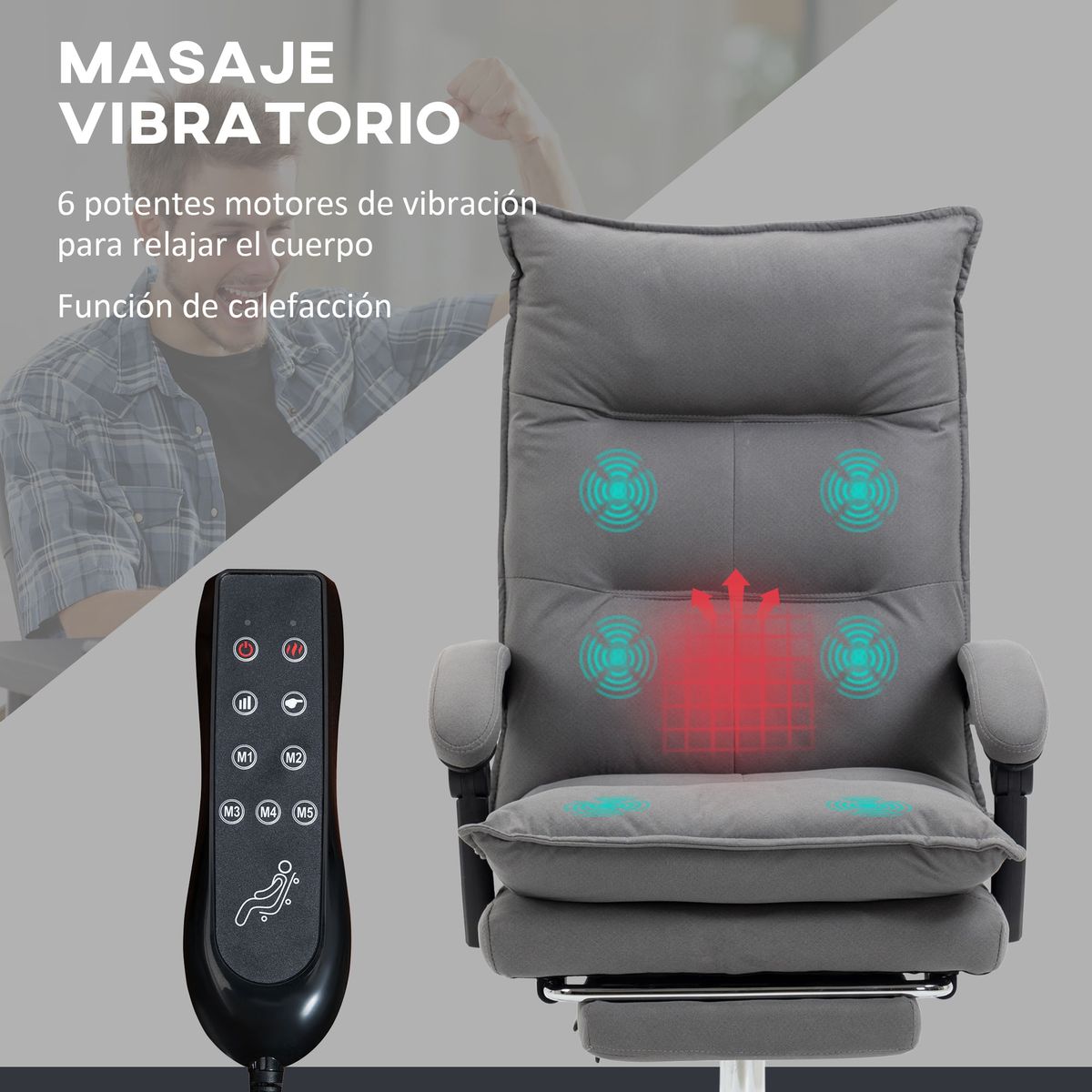 Silla-de-oficina-Tebhe-Vinsetto-funcion-masaje-5-modos-gris-114-1215x66x74-cm