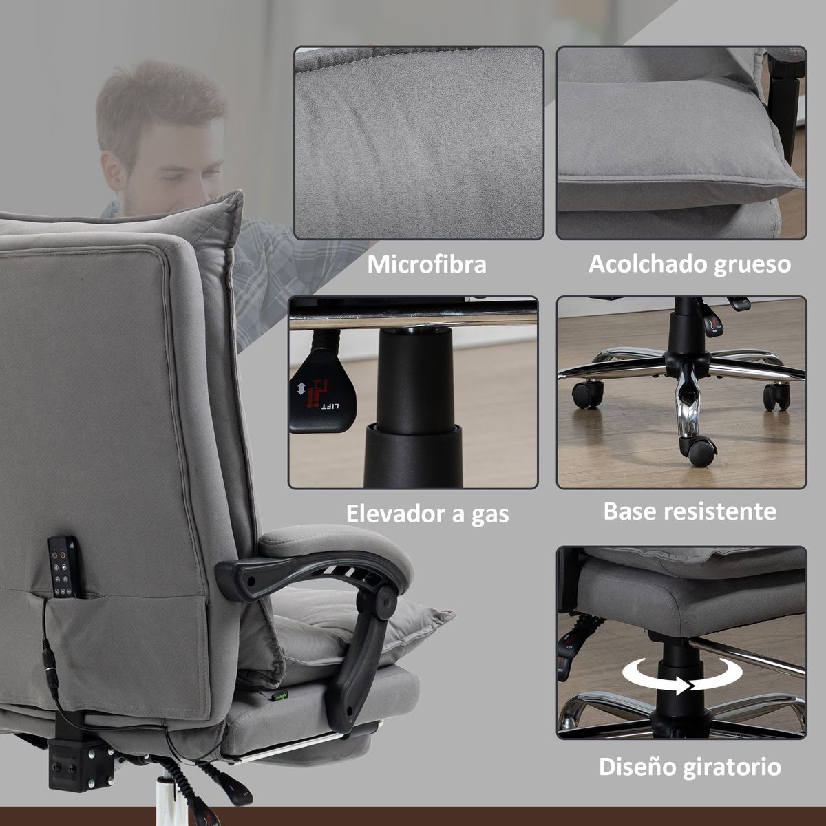 Silla-de-oficina-Tebhe-Vinsetto-funcion-masaje-5-modos-gris-114-1215x66x74-cm