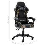 Silla-de-oficina-Rocky-altura-regulable---cojines-negro-117-125x68x56-cm
