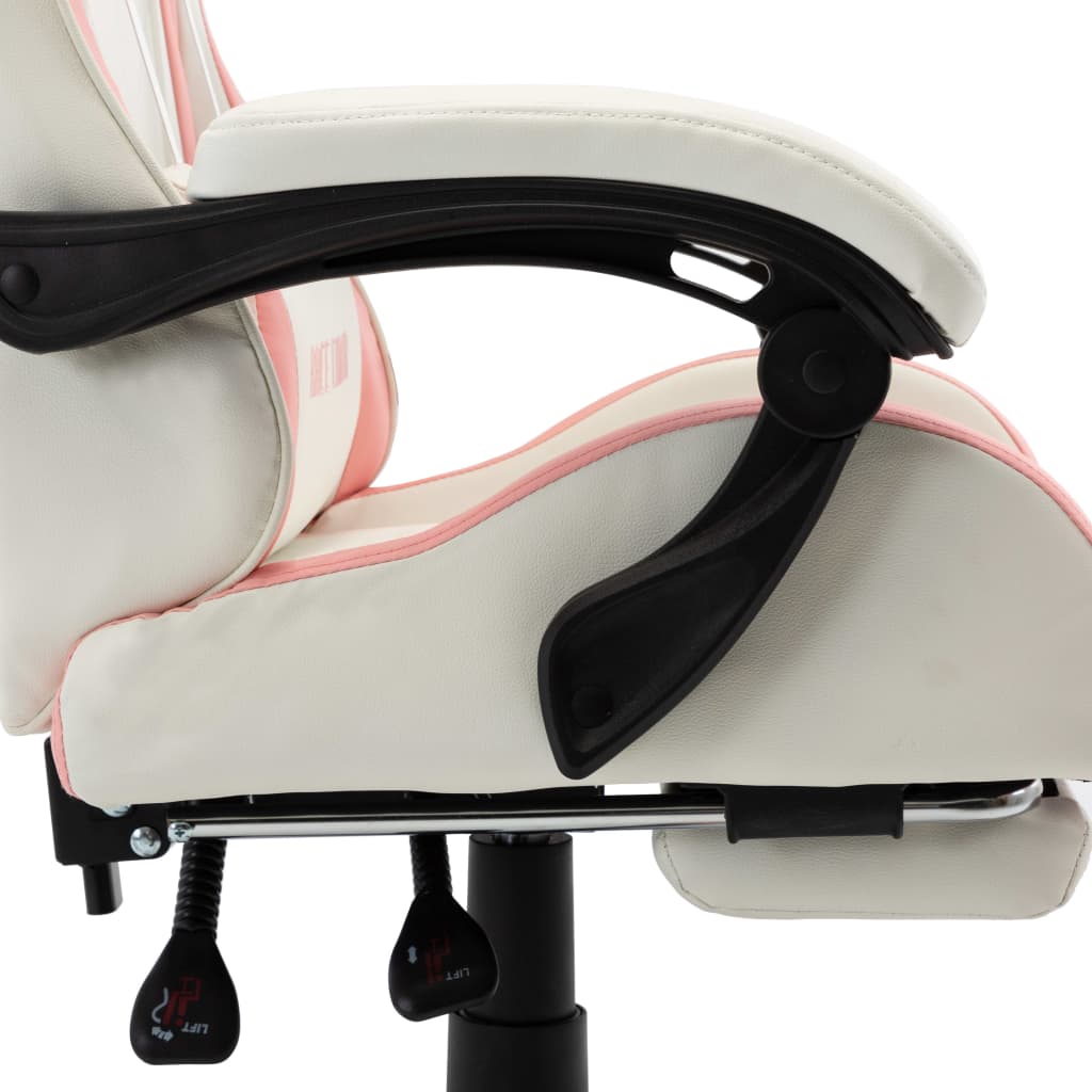 Silla-de-oficina-Marsella-altura-regulable---reclinable-rosa-blanco-1115-119x64x65-cm